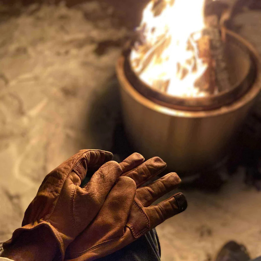 Maroon Bell Outdoor BUFFALO LEATHER RANCHING GLOVES