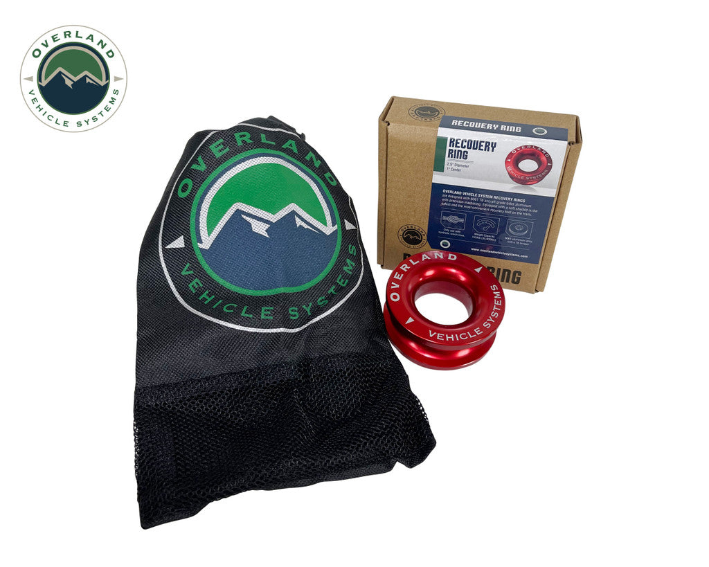 OVS Recovery Ring 2.5" 10,000 lb. Red With Storage Bag