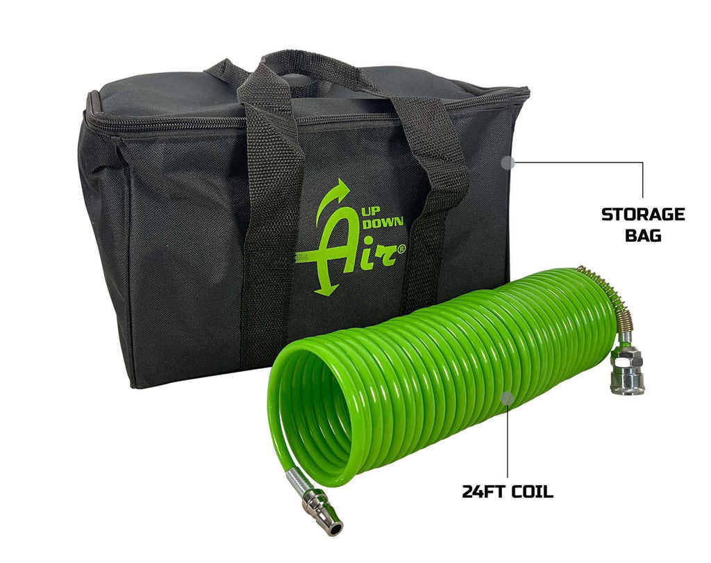 EGOI Portable Air Compressor System 5.6 CFM With Storage Bag, Hose & Attachments - Single Motor