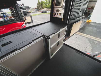 Alu-Cab Alu-Cabin Canopy Camper - Chevrolet Silverado 1500 / GMC Sierra 1500 2019-Present 4th Gen. - Rear Double Drawer Module