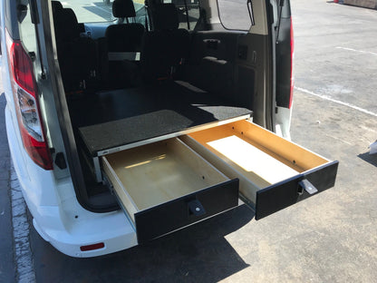 Ford Transit Connect 2014-Present 2nd Gen. - Side x Side Drawer Module - 43 3/8" Wide x 8" High x 40" Depth