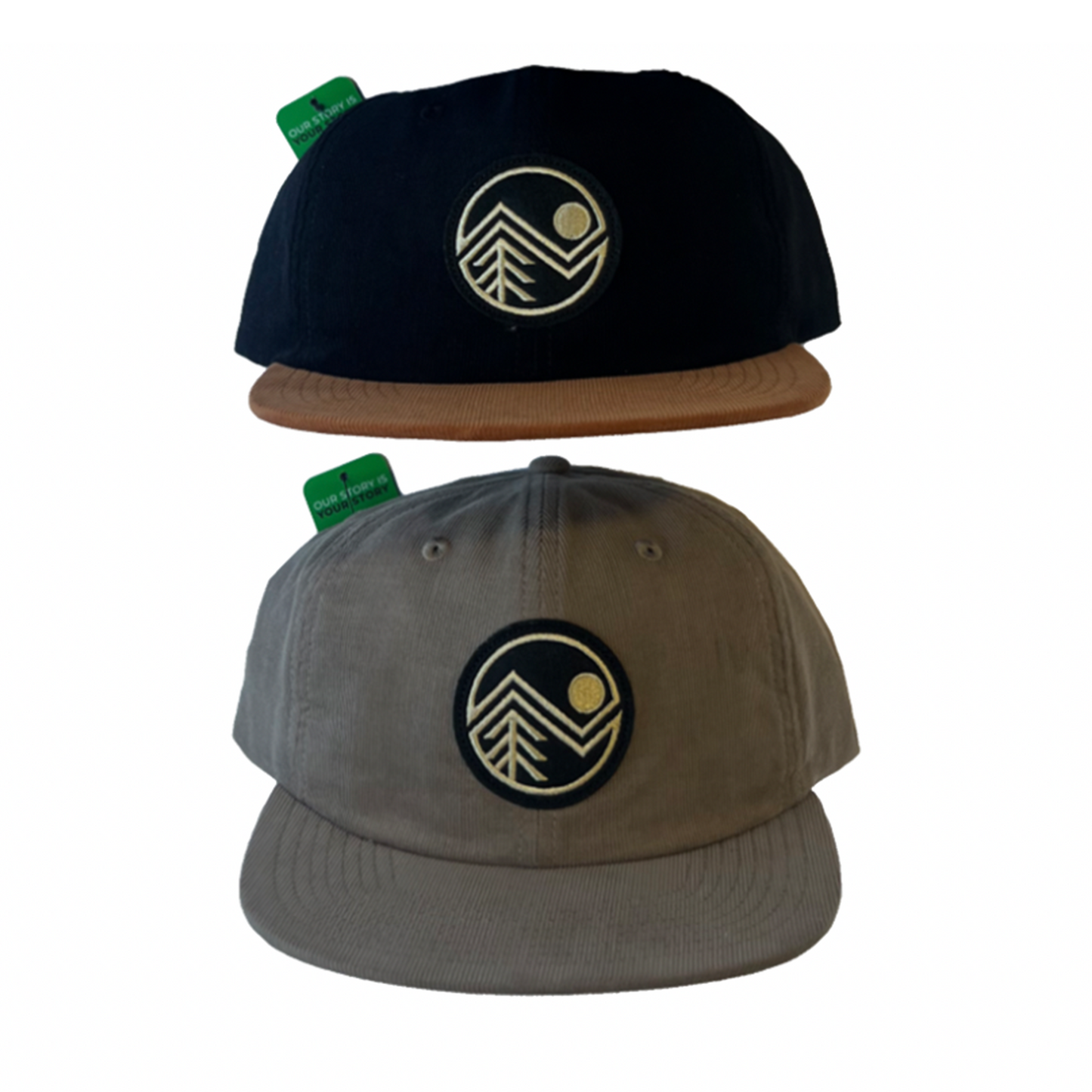 Corduroy Yin Yang Hat