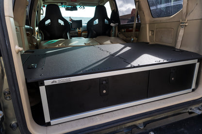 Lexus GX470 2002-2009 1st Gen. - Side x Side Drawer Module with Fitted Top Plate - 41-3/8"W x 10"H x 36"D