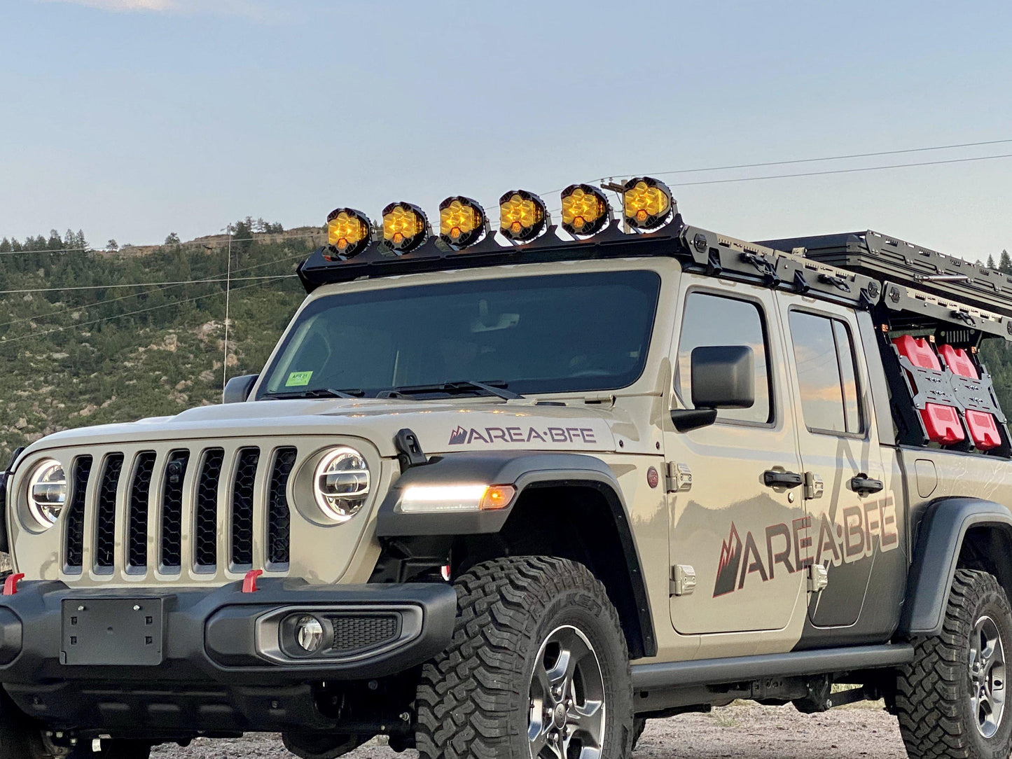 Alpha Jeep Gladiator Full Cab Rack-Overland Roof Rack-upTOP Overland-upTOP Overland