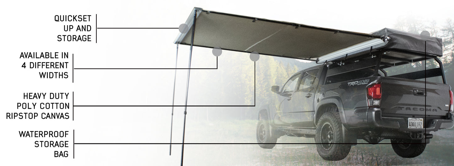 OVS Nomadic Awning 2.0 - 6.5' With Black Cover Universal